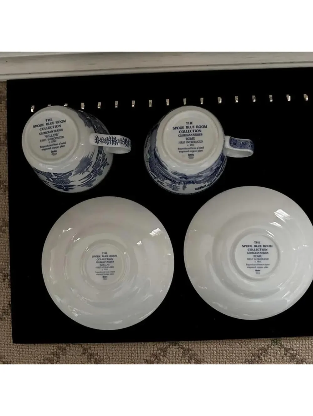 Vintage Spode Blue Room Collection - Georgian collection - set of 2